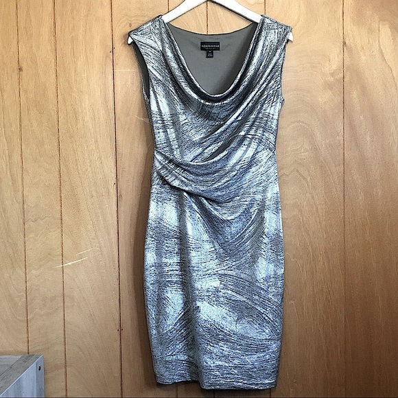 CONNECTED APPAREL Metallic Dress - Picture 1 of 5